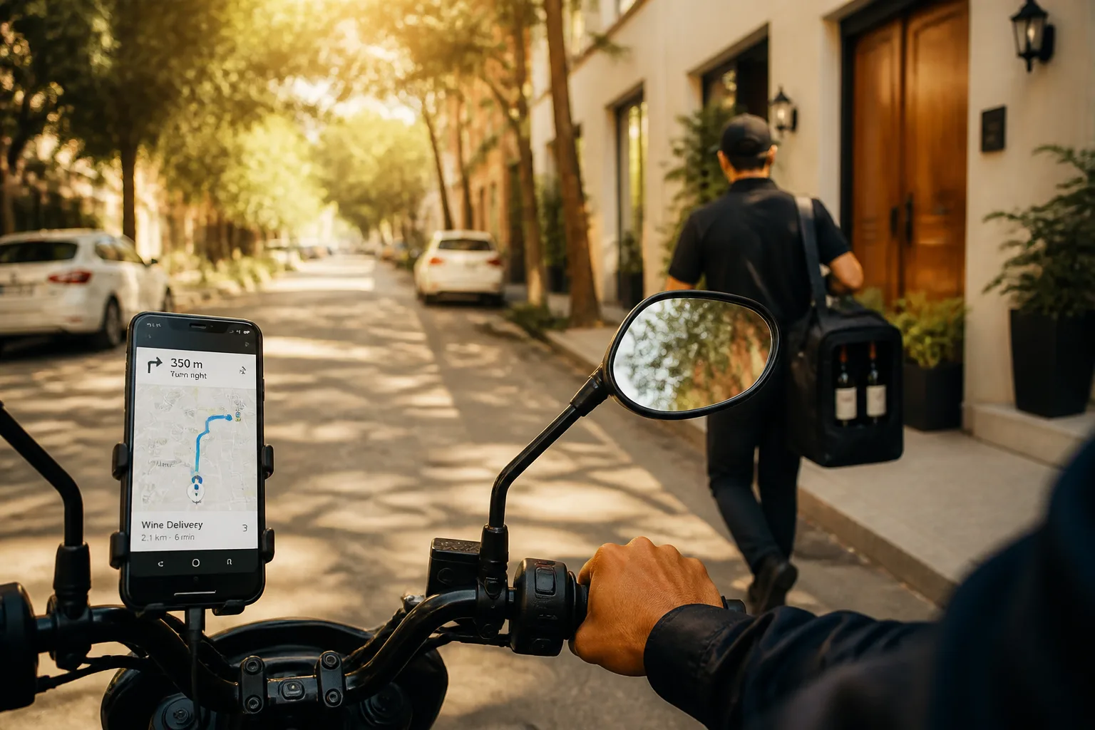 Delivery partner app with assignments, GPS navigation, and identity verification