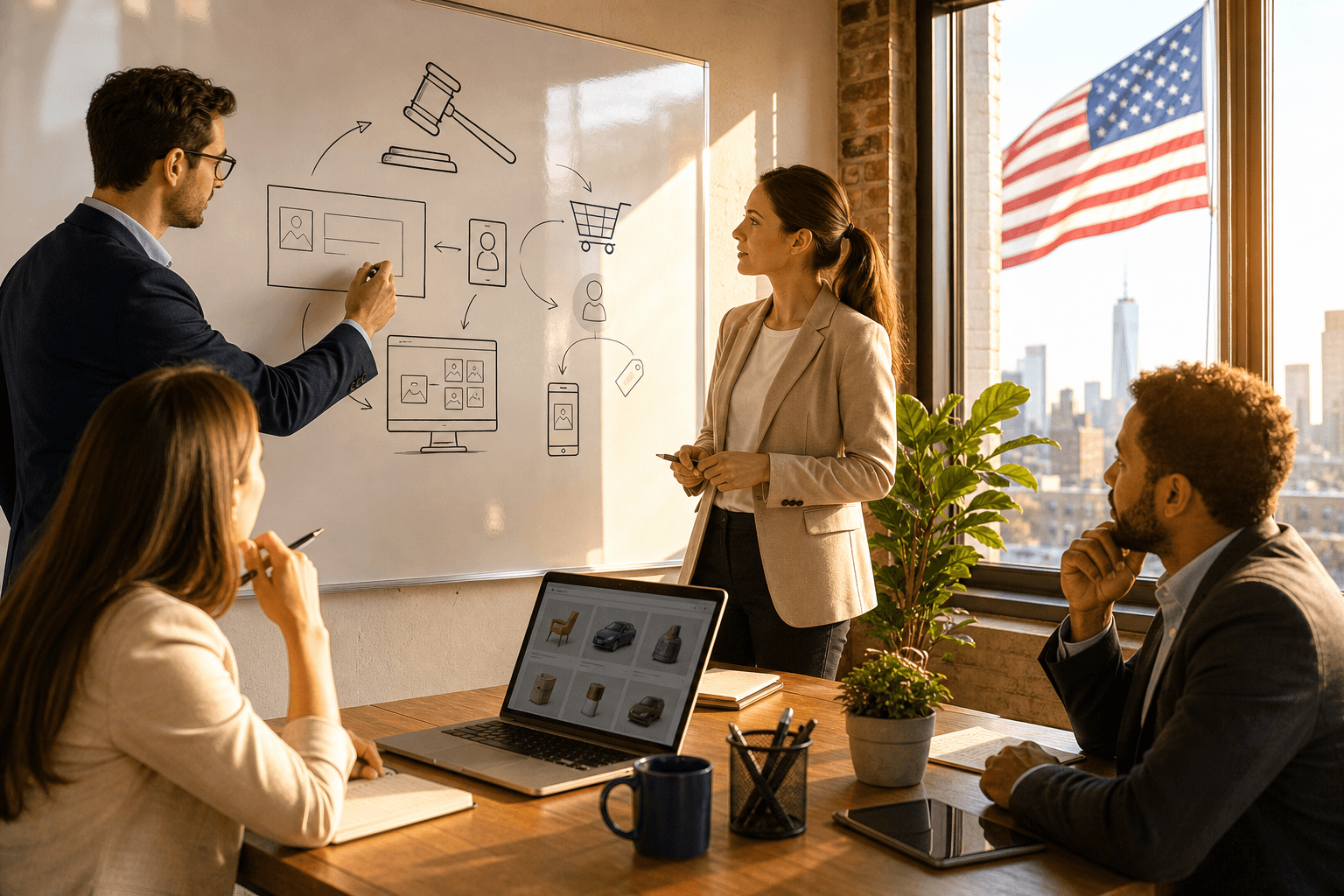 Auction app strategy session for USA founders planning a scalable bidding platform
