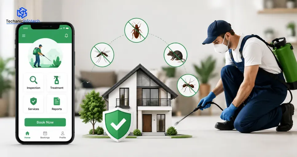 Pest Control App Development: Features, Cost & Technician Management