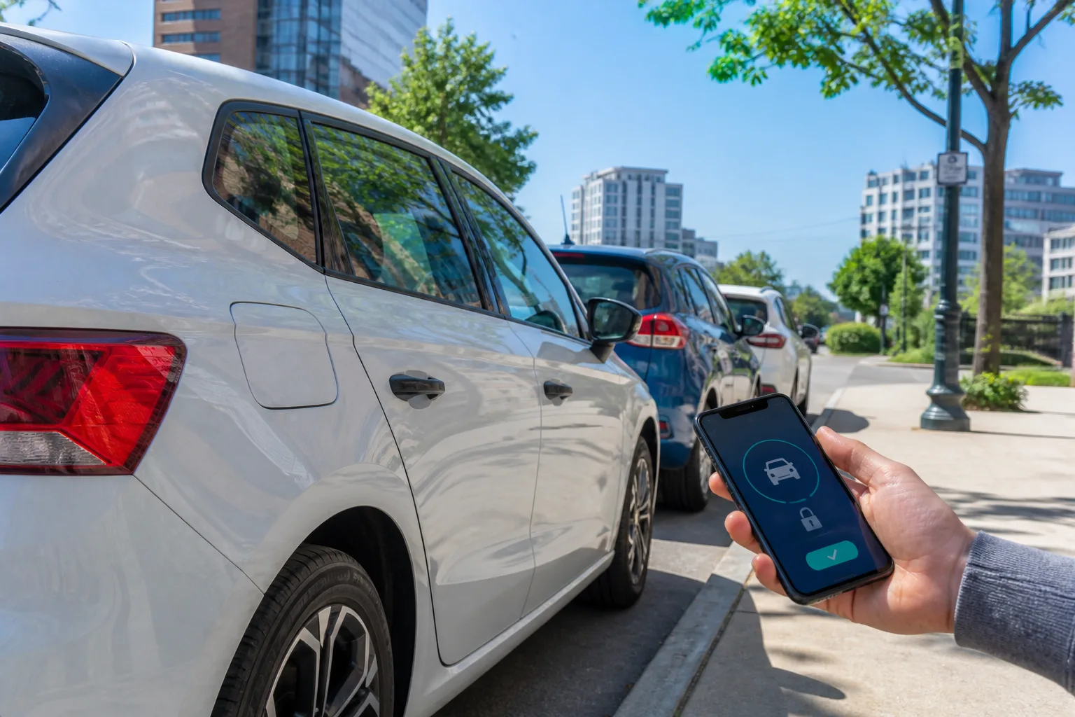Car sharing app with instant booking, verification, and location based access