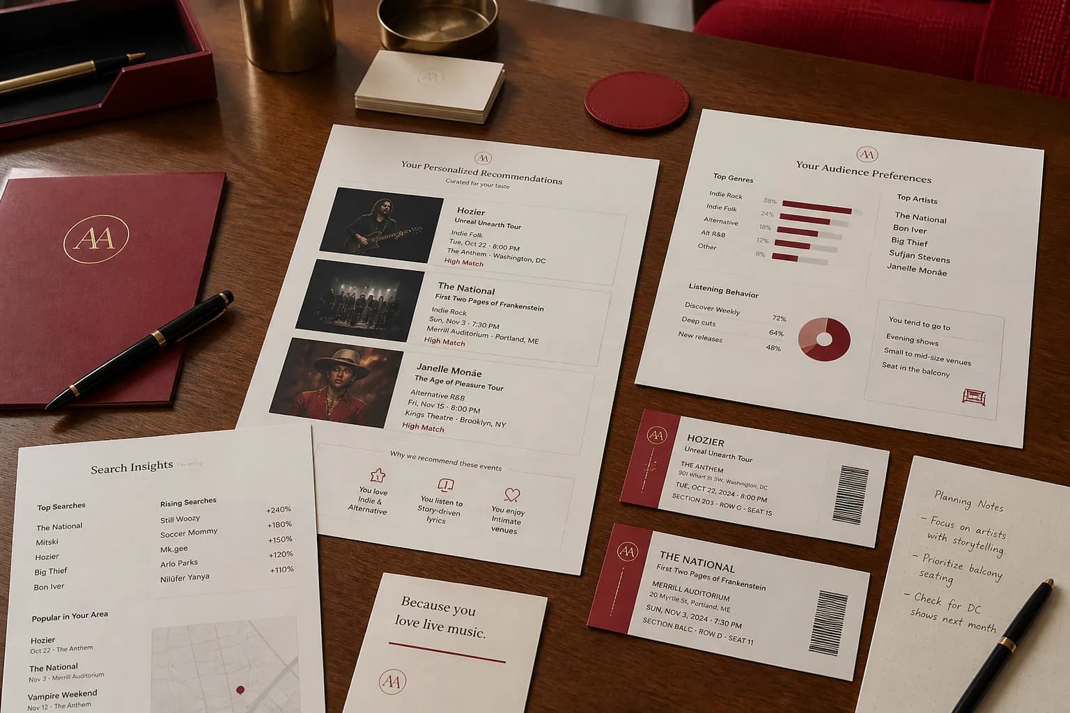AI Powered Concert Booking App Development