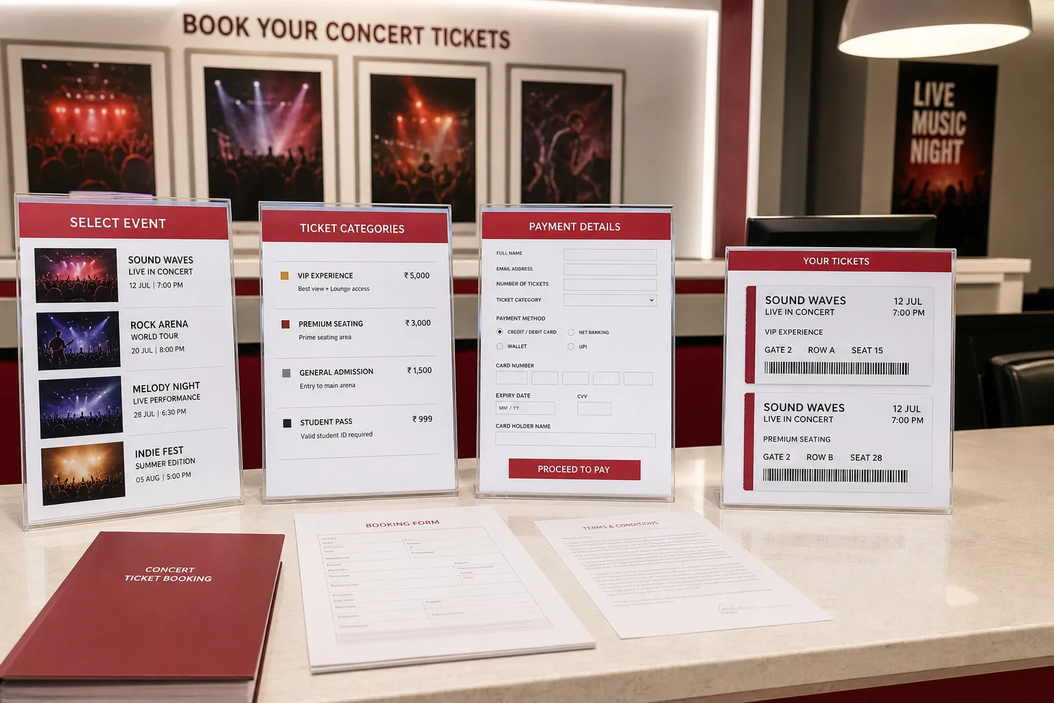 Concert Ticket Booking App Development