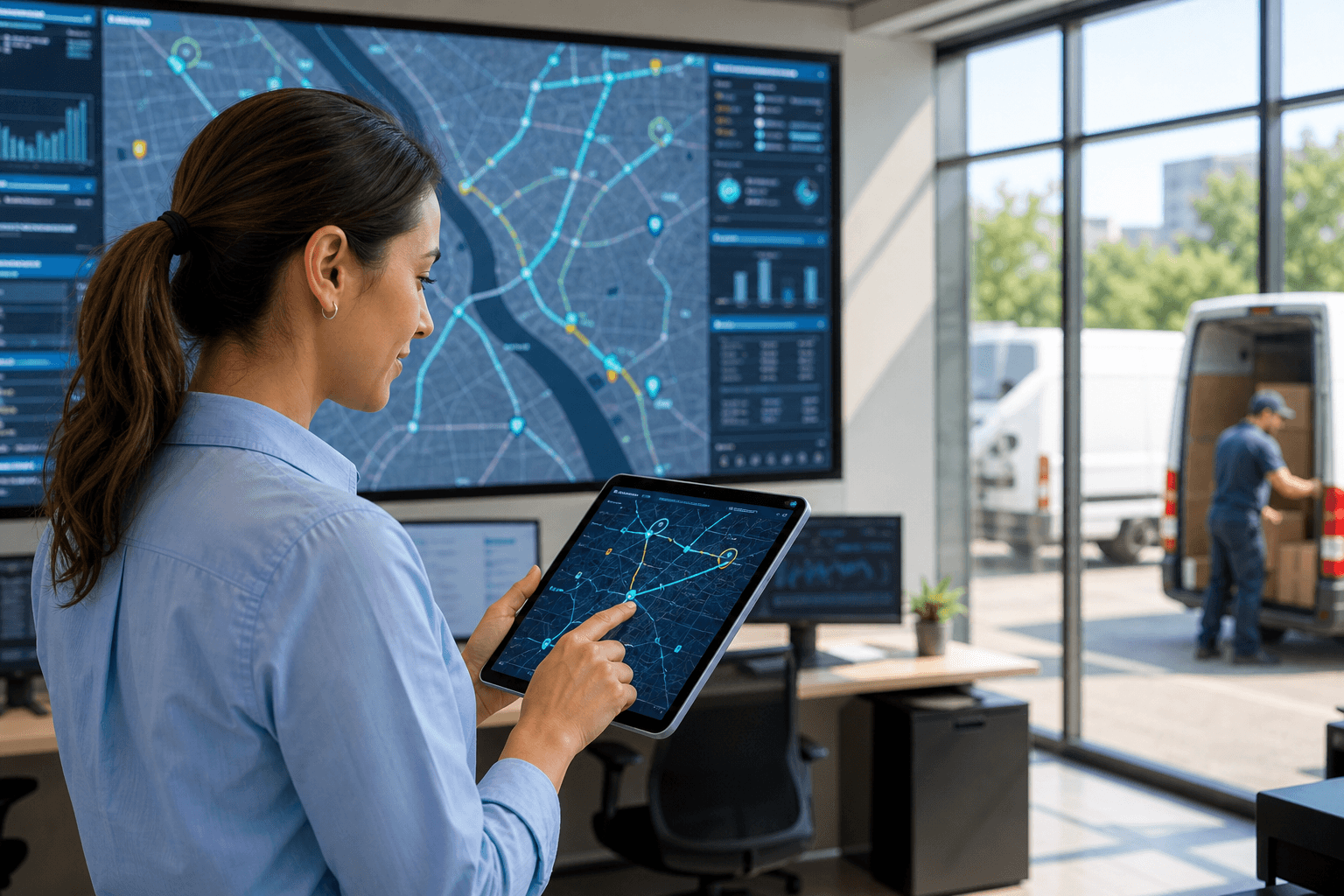 AI powered courier delivery platform with intelligent dispatch