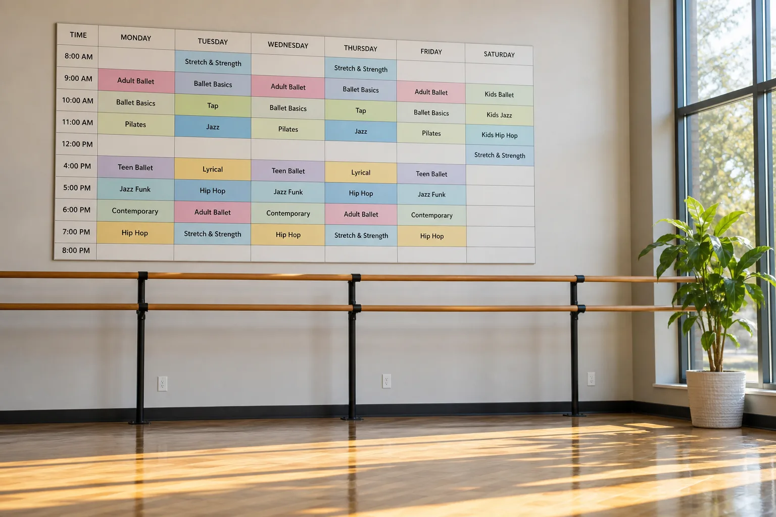 Dance School Scheduling Platform