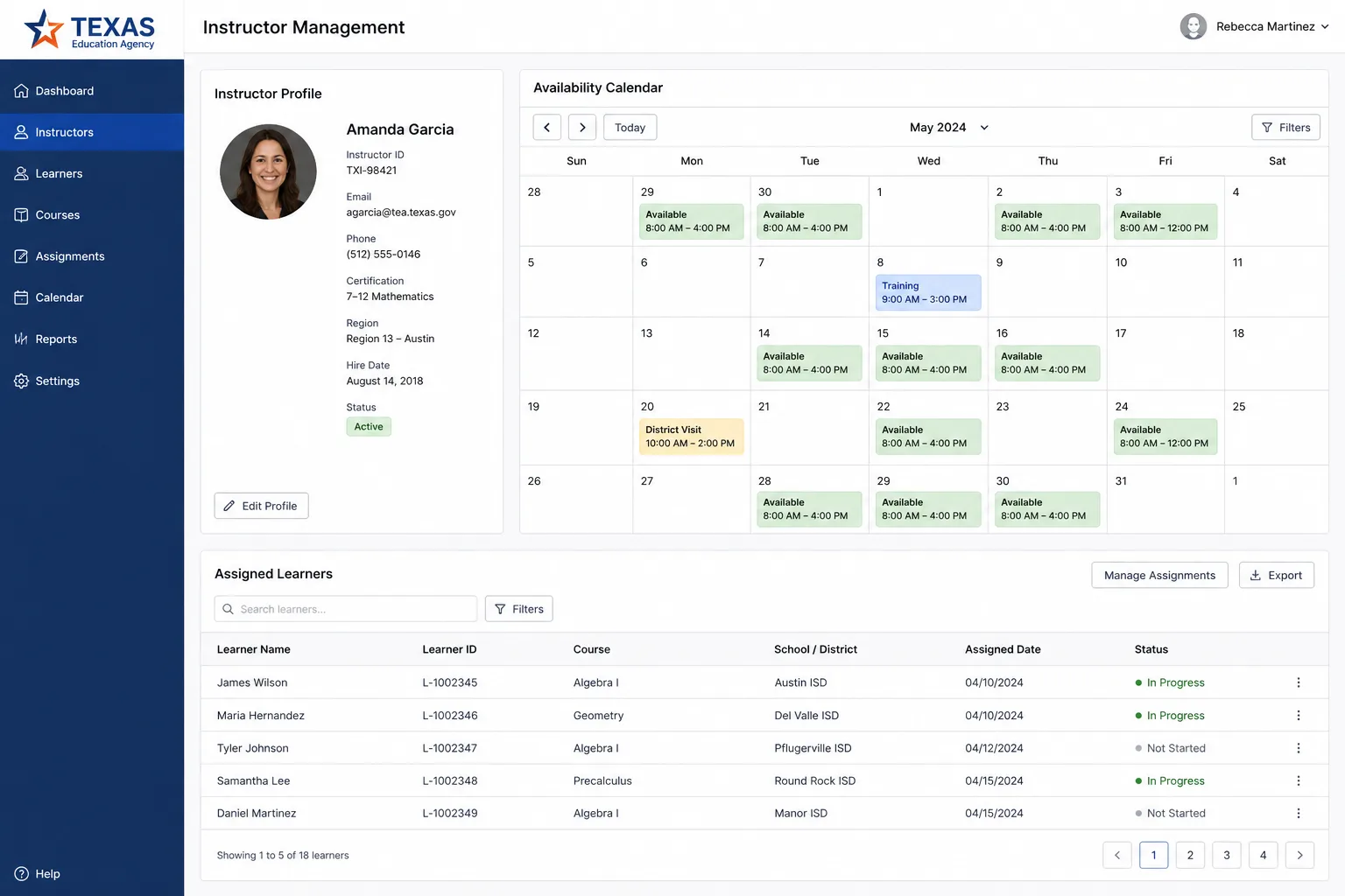 Driving Instructor Management Platform