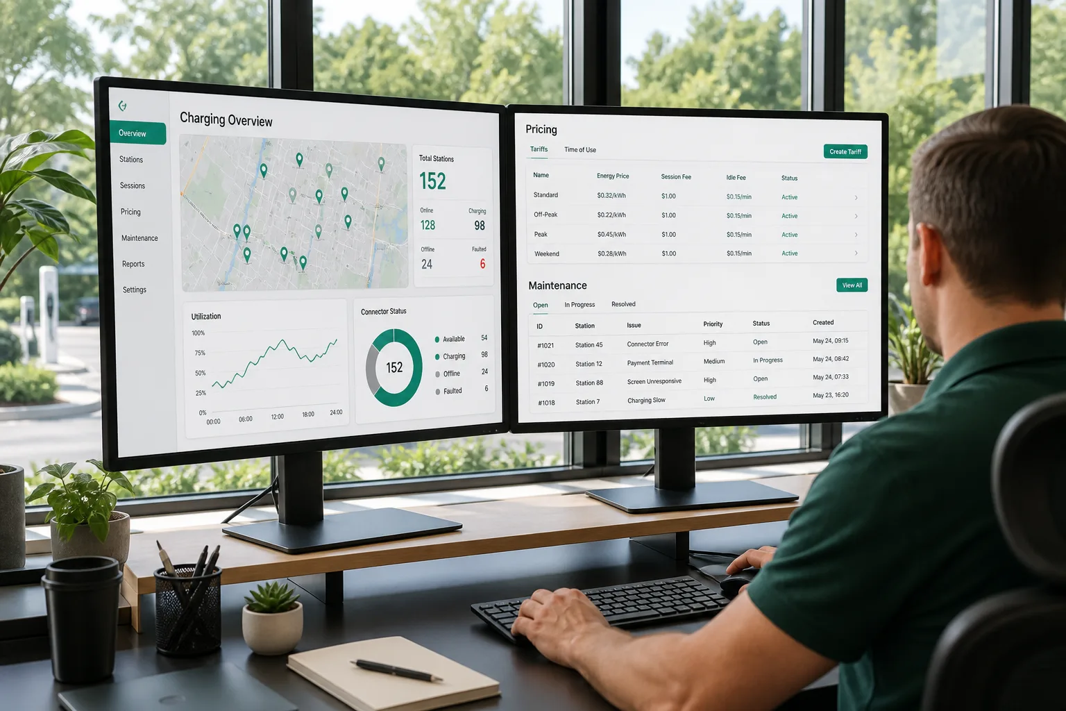 Charging Station Management Software