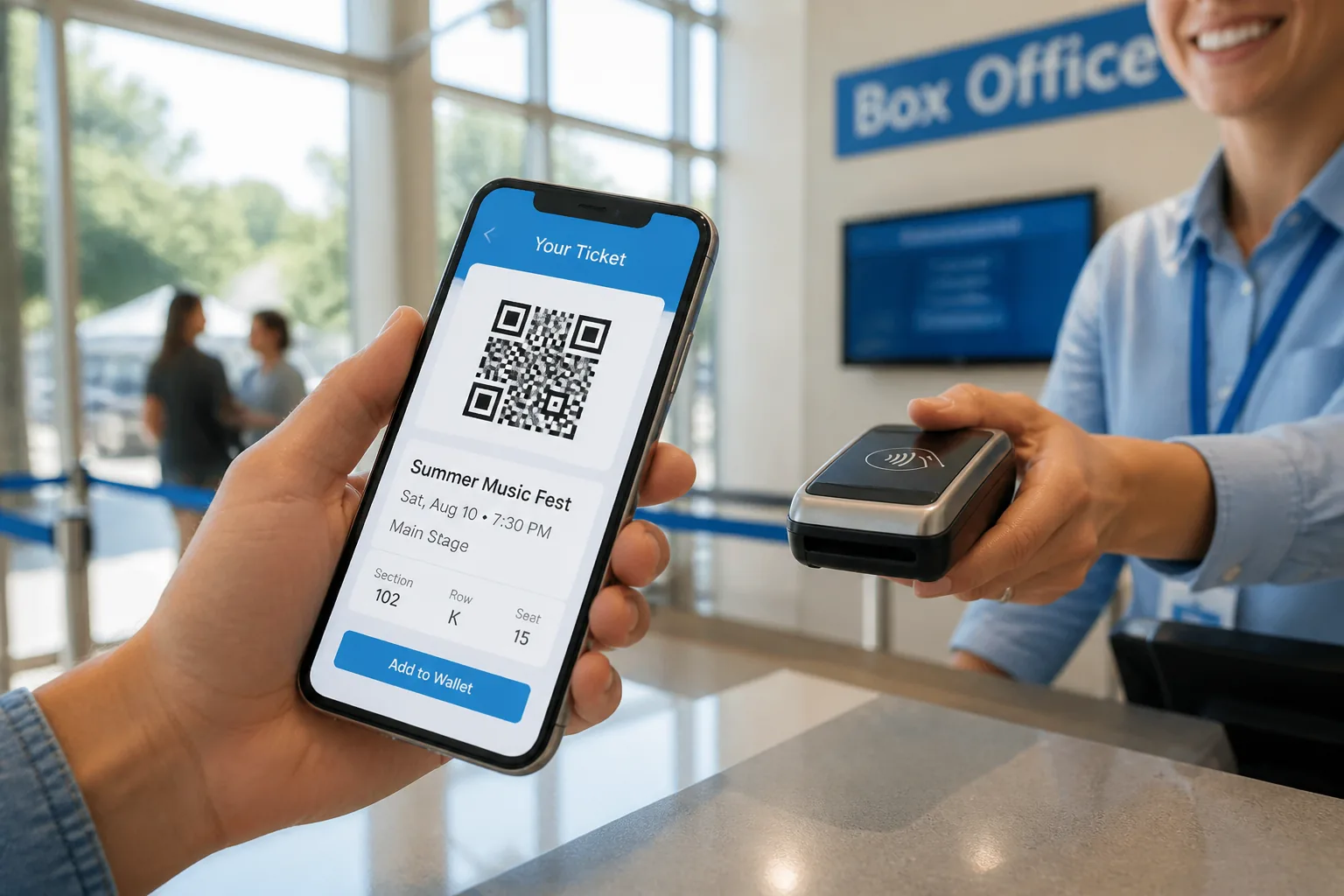 Event ticket booking platform with digital tickets, QR code check in, and payments