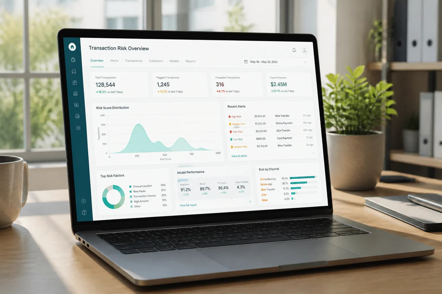 AI powered eWallet app with fraud detection, spending analytics, and financial recommendations