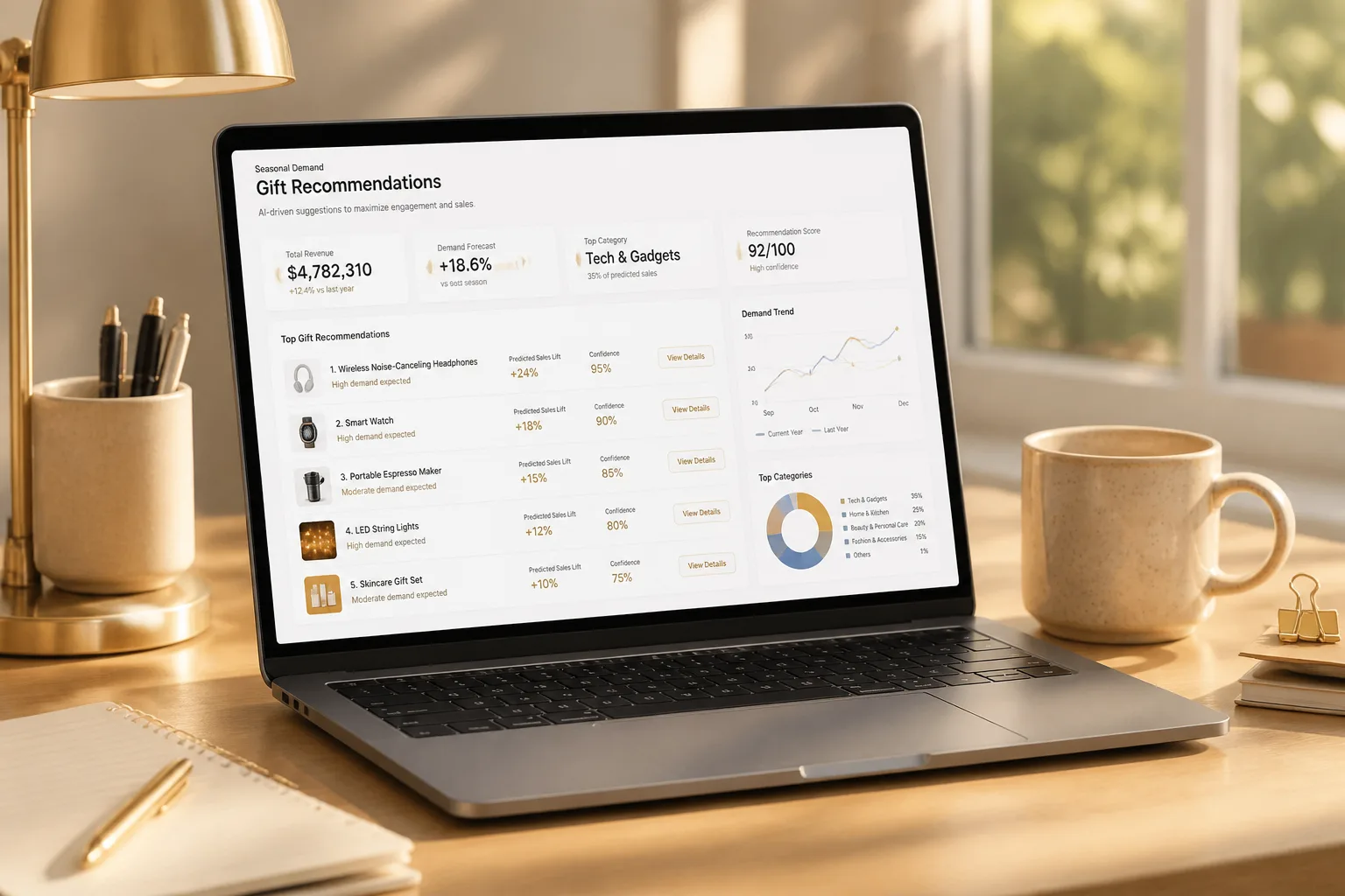 AI powered gift delivery with route optimization and retail analytics