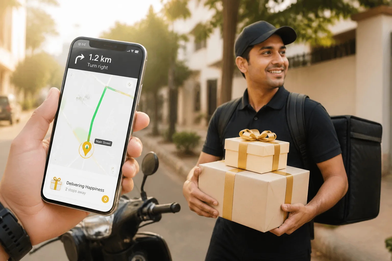 Delivery partner app with assignments, GPS navigation, and proof of delivery