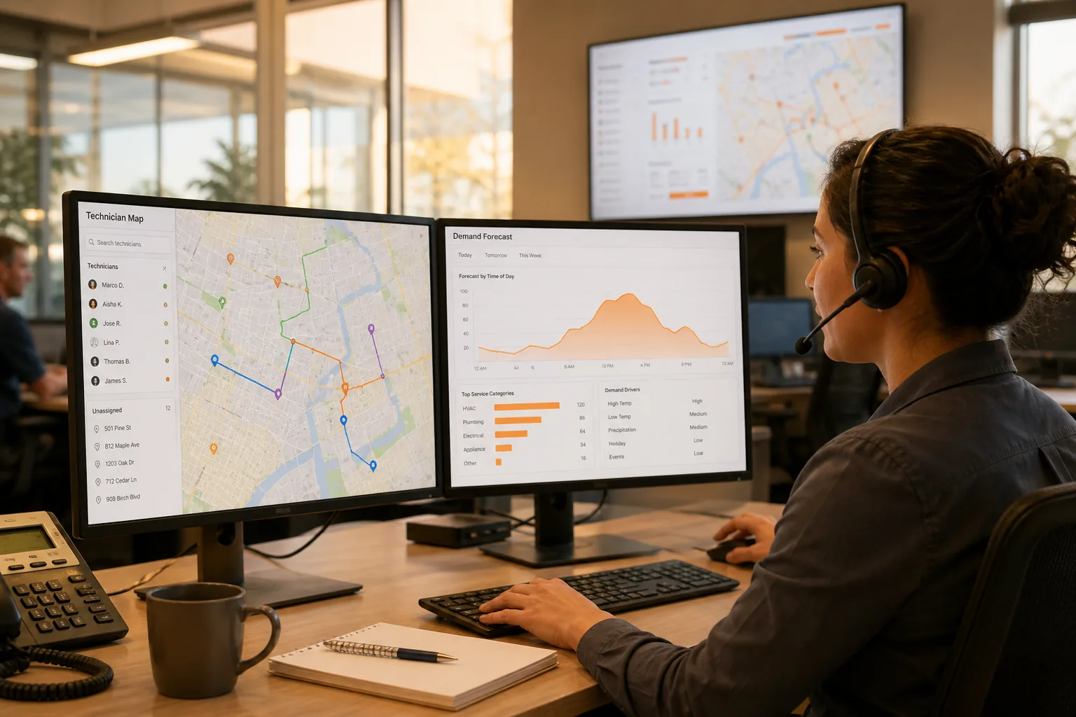AI powered home service app with intelligent scheduling, provider recommendations, and analytics