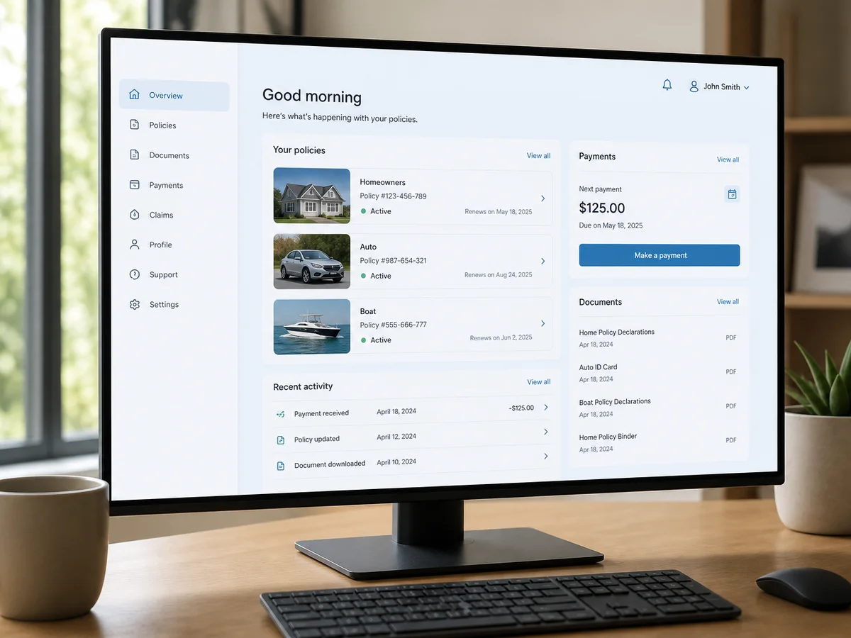 Insurance Customer Portal Development