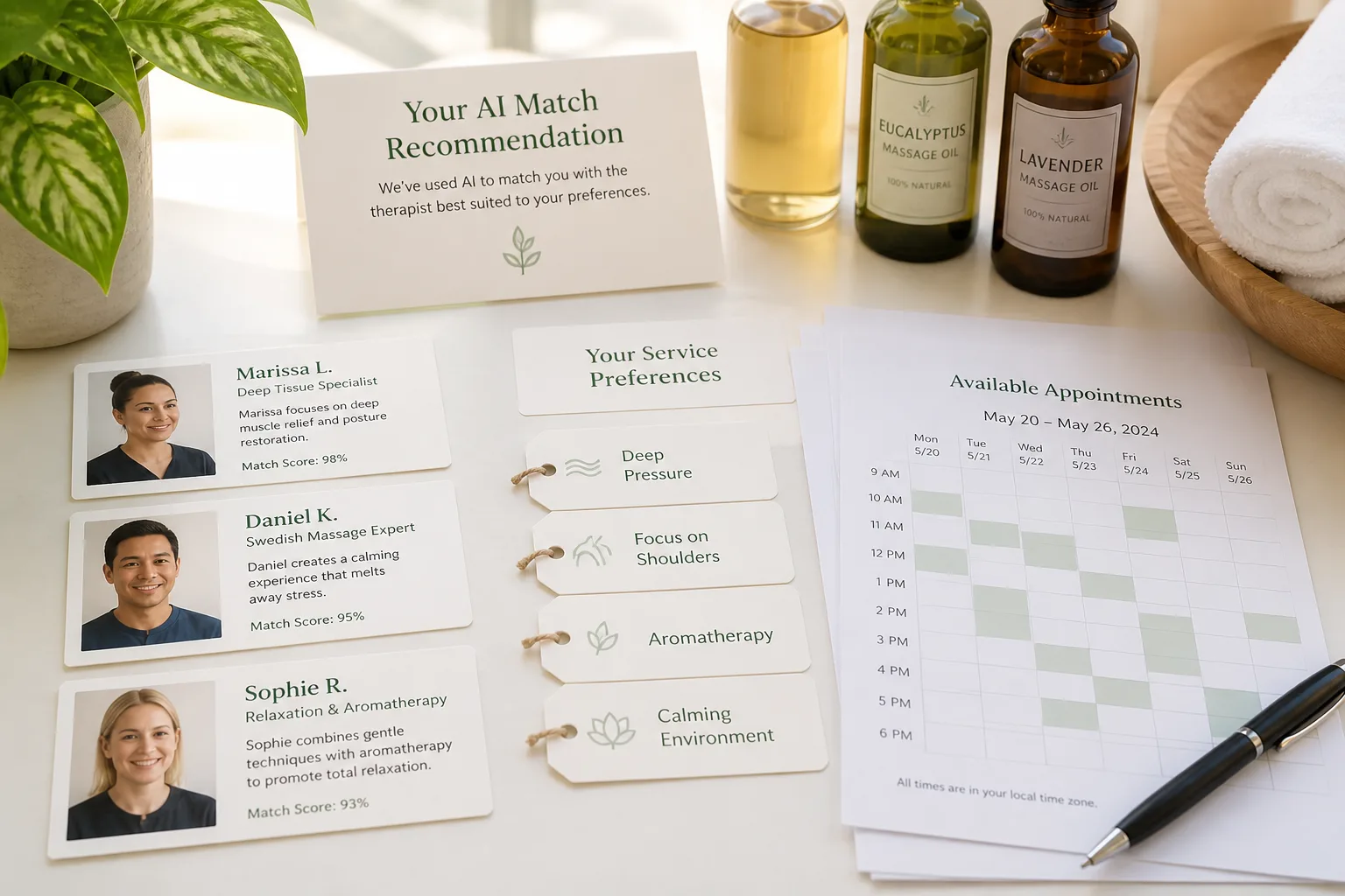 AI Powered Massage Booking Software