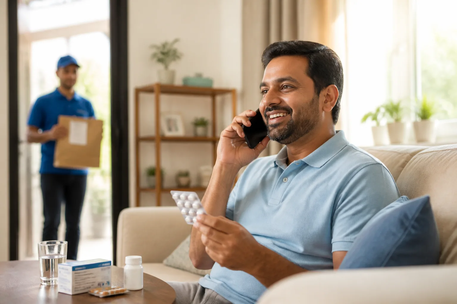 Medicine delivery marketplace connecting customers with pharmacies and delivery partners