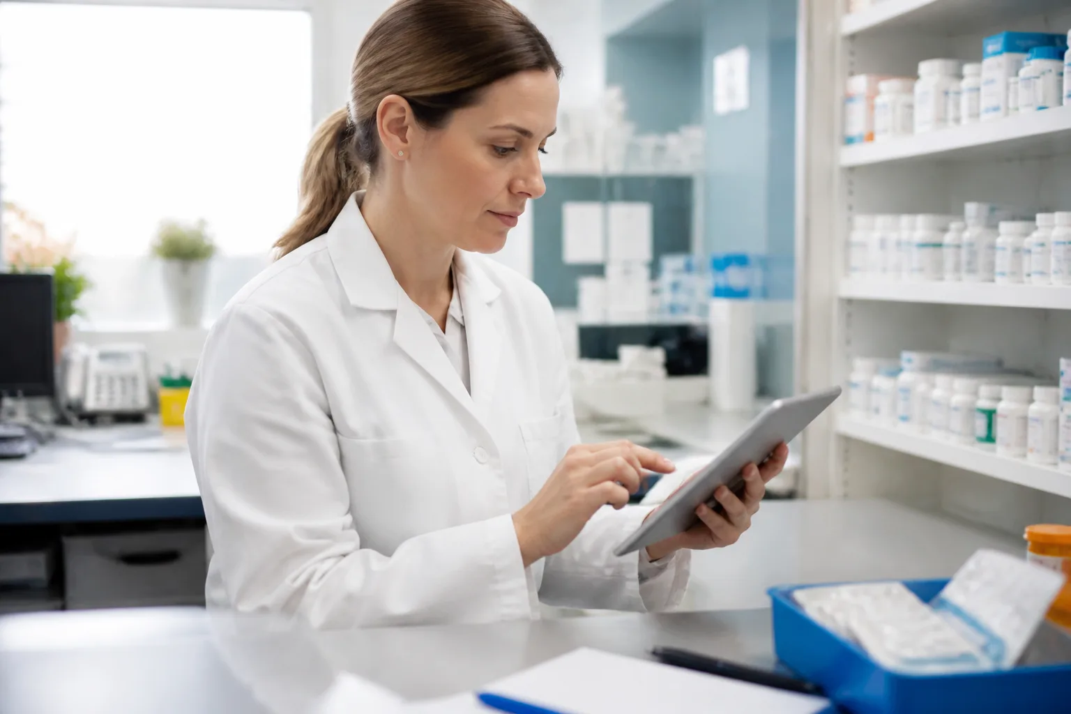 Prescription management app with uploads, pharmacist verification, and refill reminders