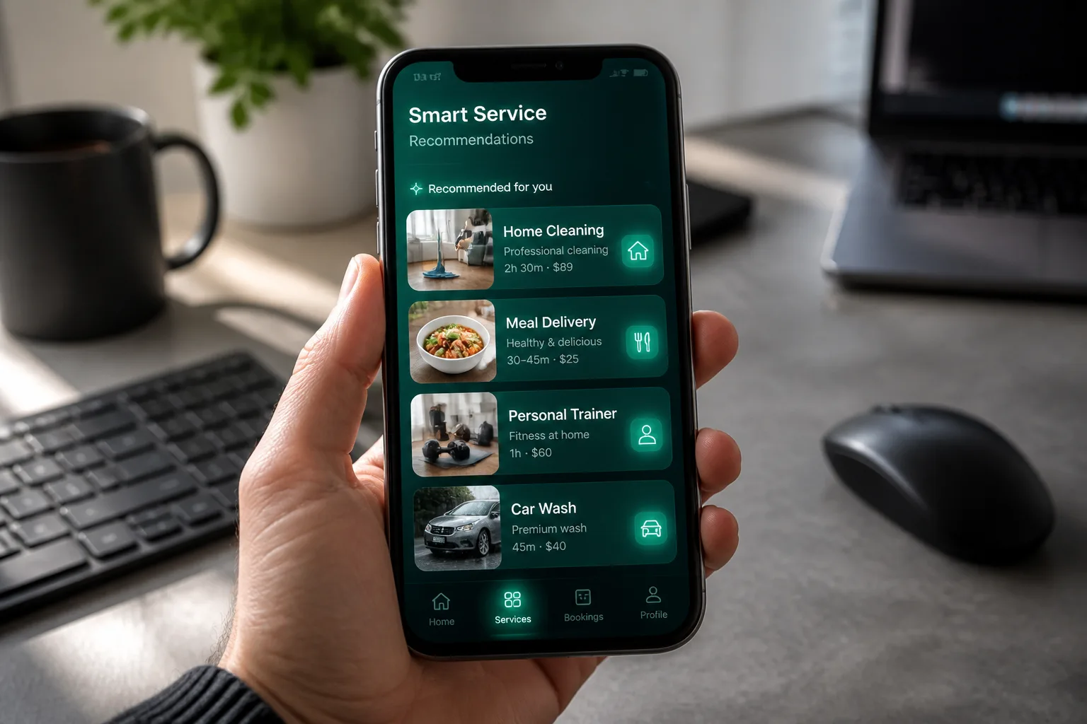 AI powered on-demand app with intelligent scheduling and demand forecasting