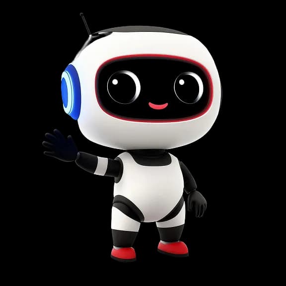 Friendly robot character