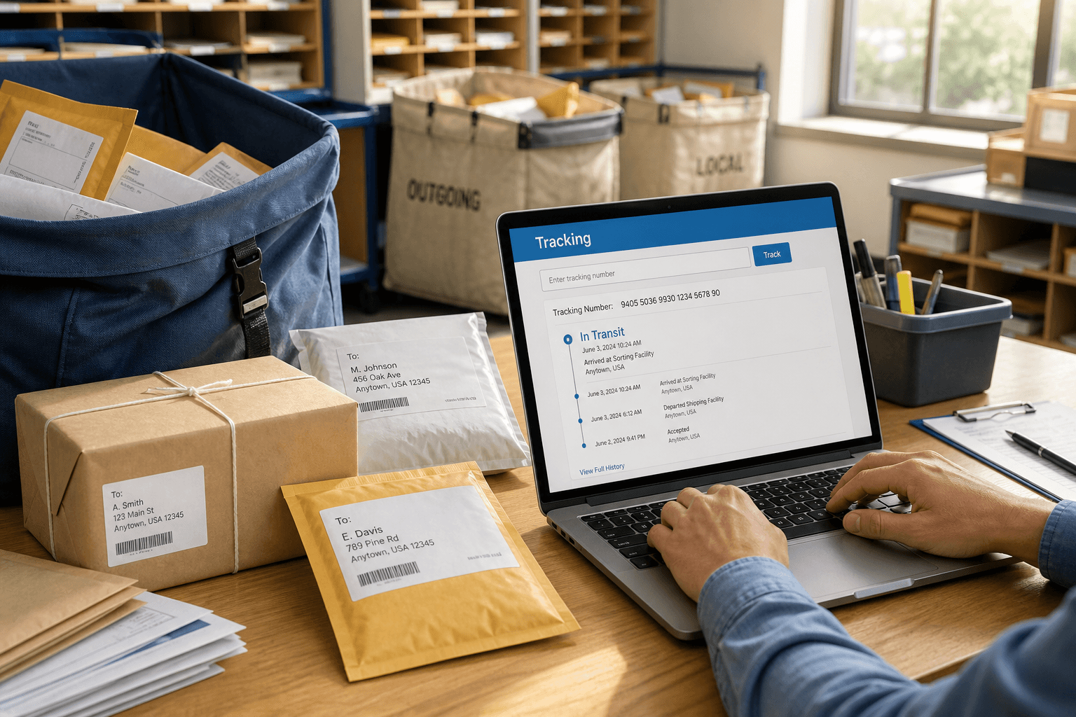 Postal Service Tracking Application