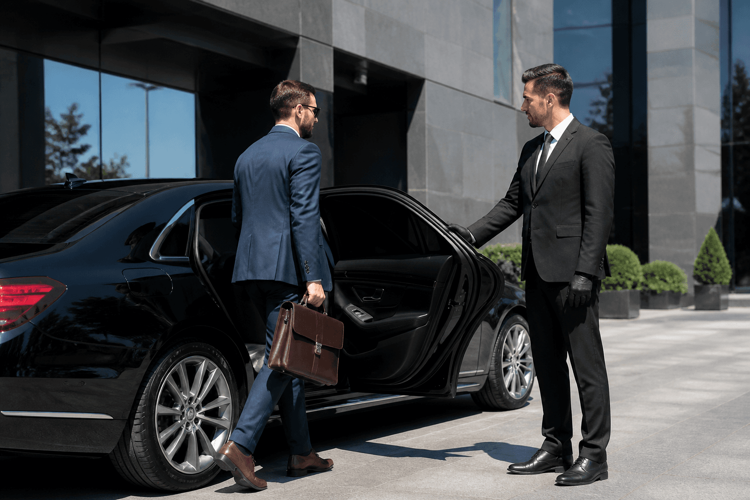 Corporate transportation solution with executive car service