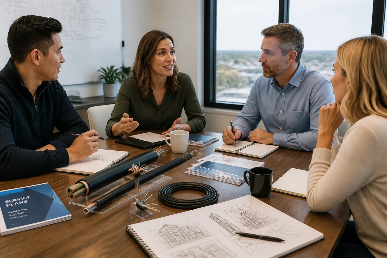 Bright USA telecom strategy workspace for platform consultation