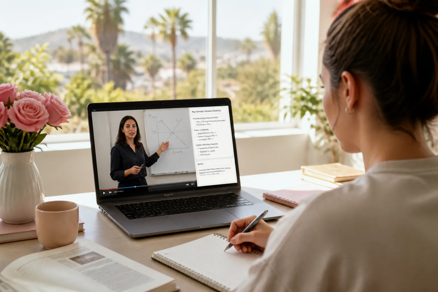 Educational video platform with live classes and learner tracking dashboards