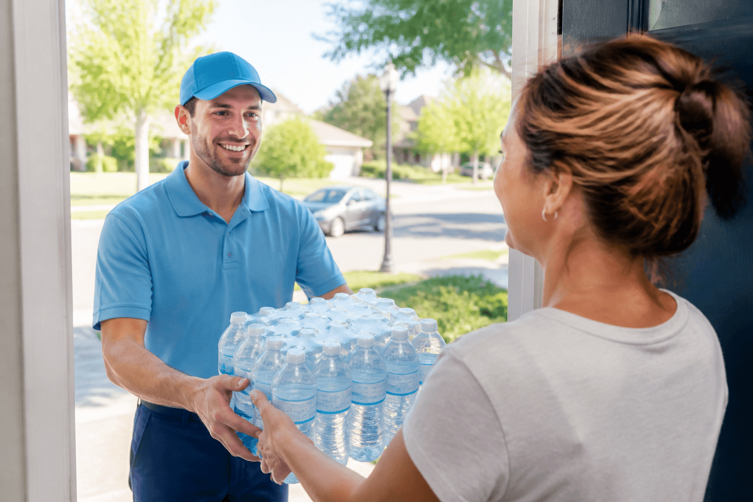 Bottled water delivery app development with product catalog and live driver tracking
