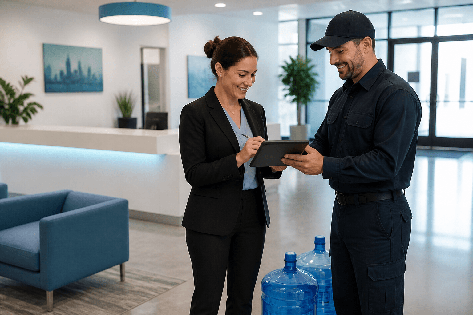 Commercial water supply management app for offices, hotels, and institutions