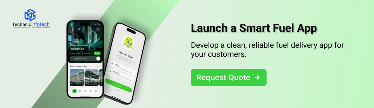 Create a Fuel Delivery app CTA