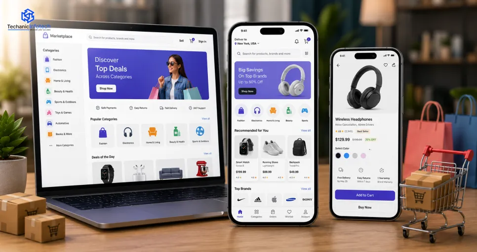 Marketplace App Development: Features, Costs, and Revenue Models