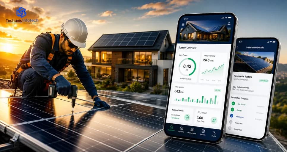 Solar Installation App Development:  A Guide to Lead Tracking, Site Surveys & Project Management