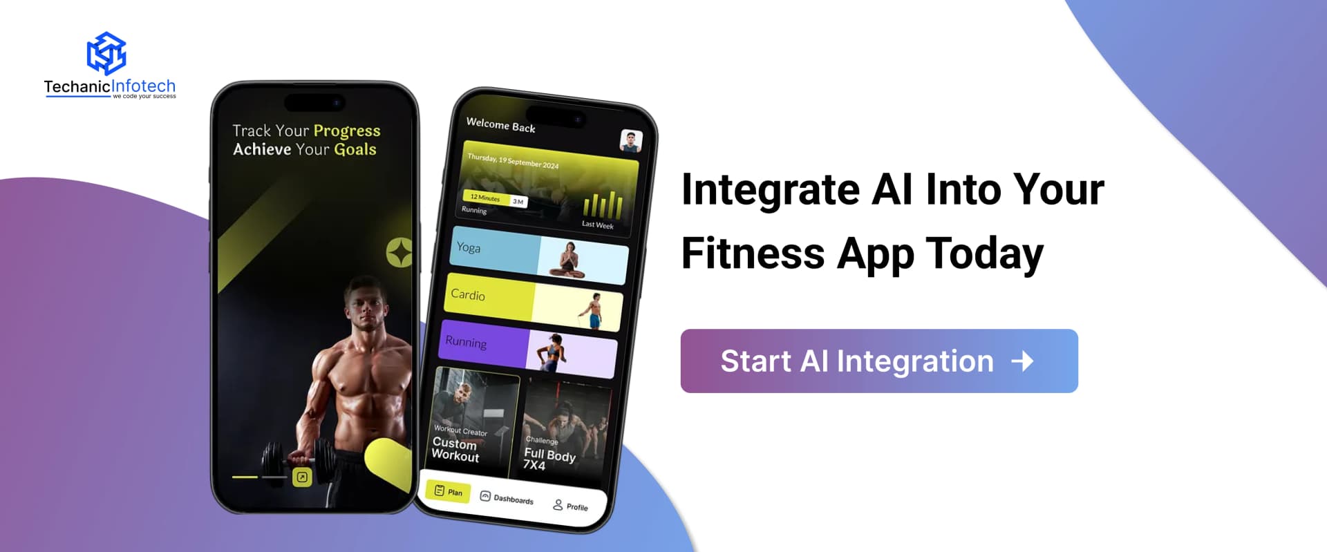 Integrate AI in Fitness App CTA