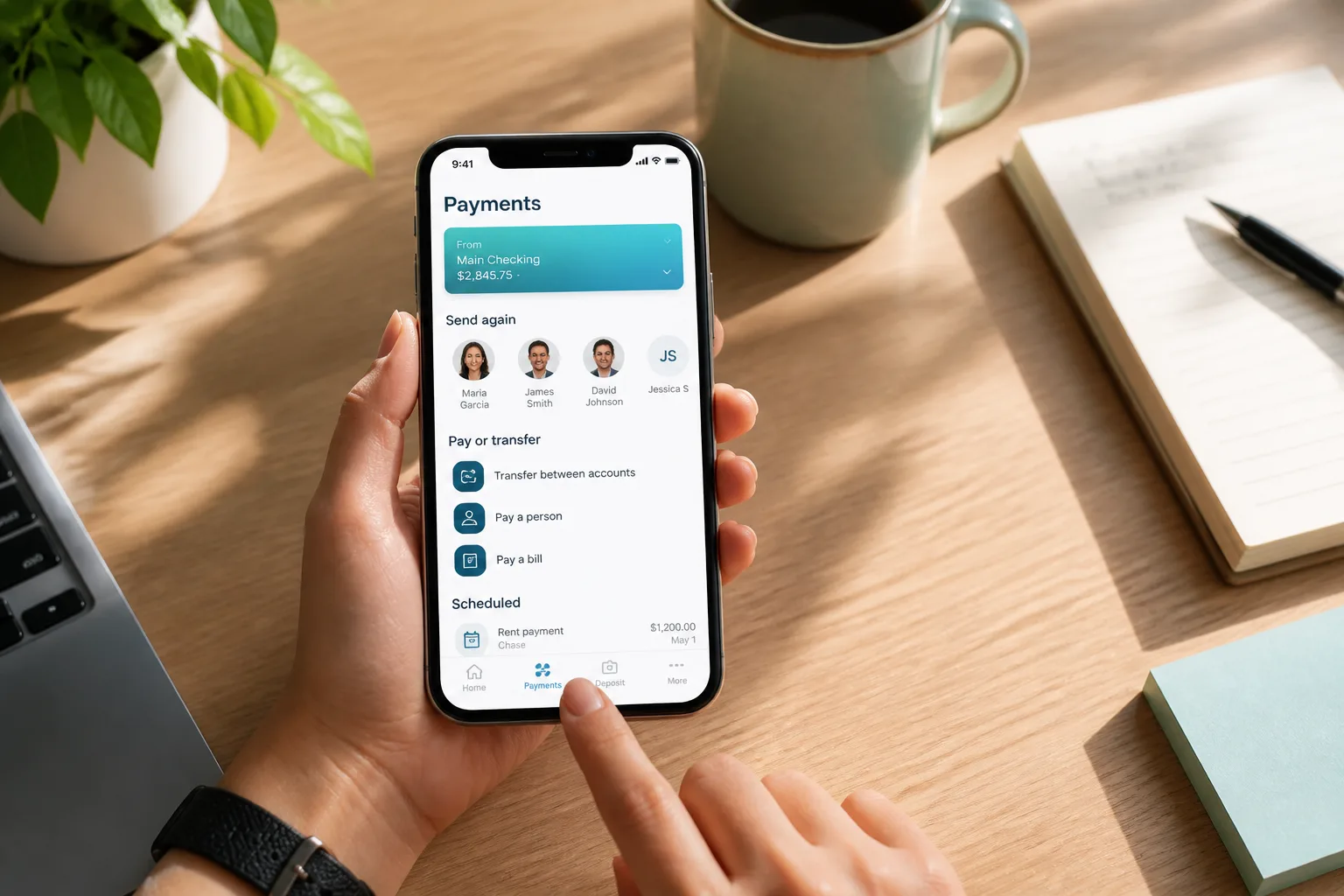 Custom fintech app with digital banking, payments, lending, and financial management