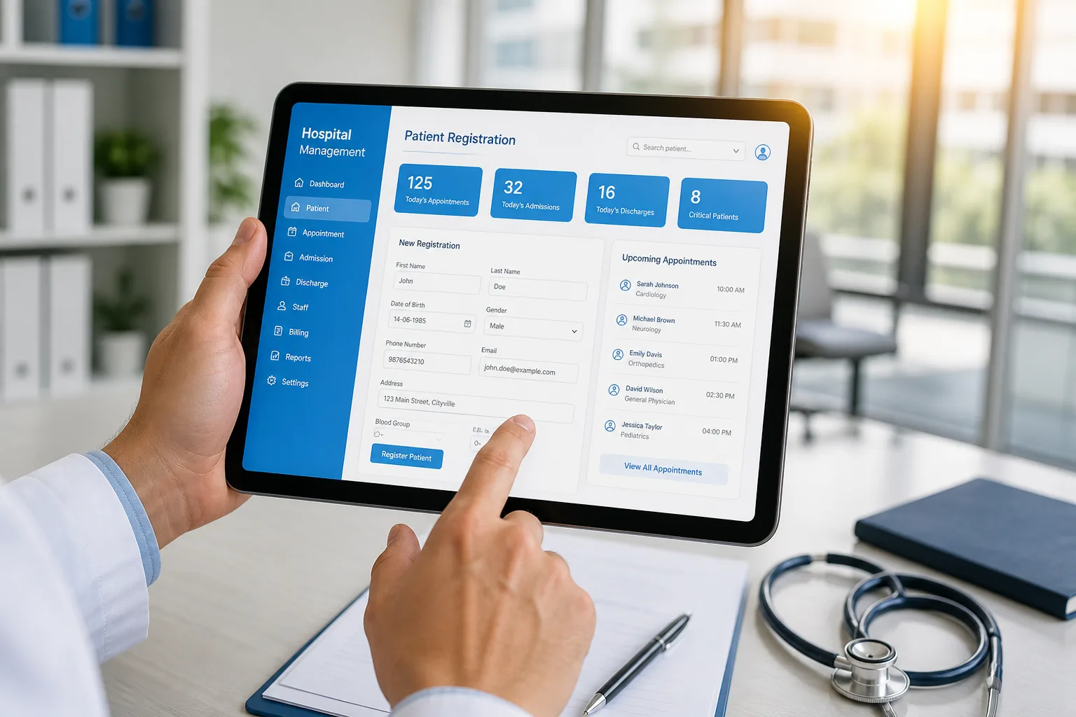 Custom Hospital Management App Development