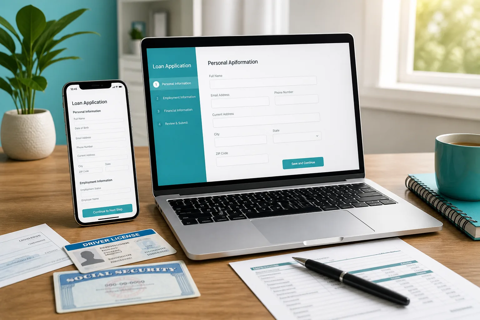 Digital loan app with applications, identity verification, and repayments