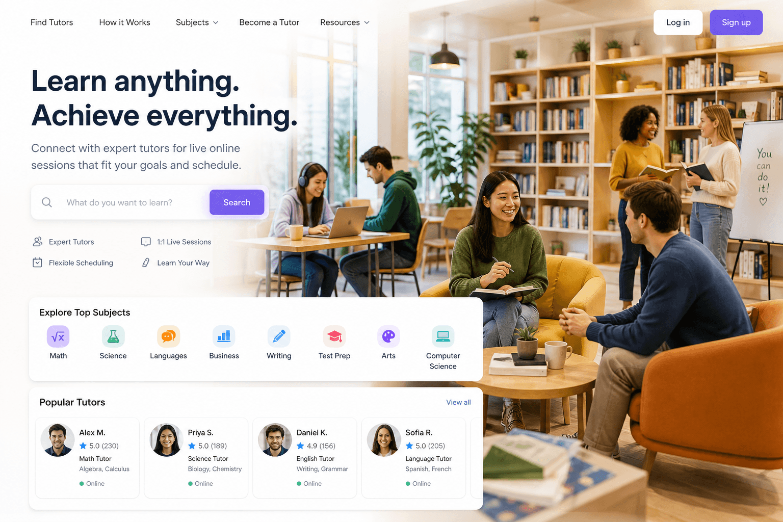 Online Tutor Marketplace