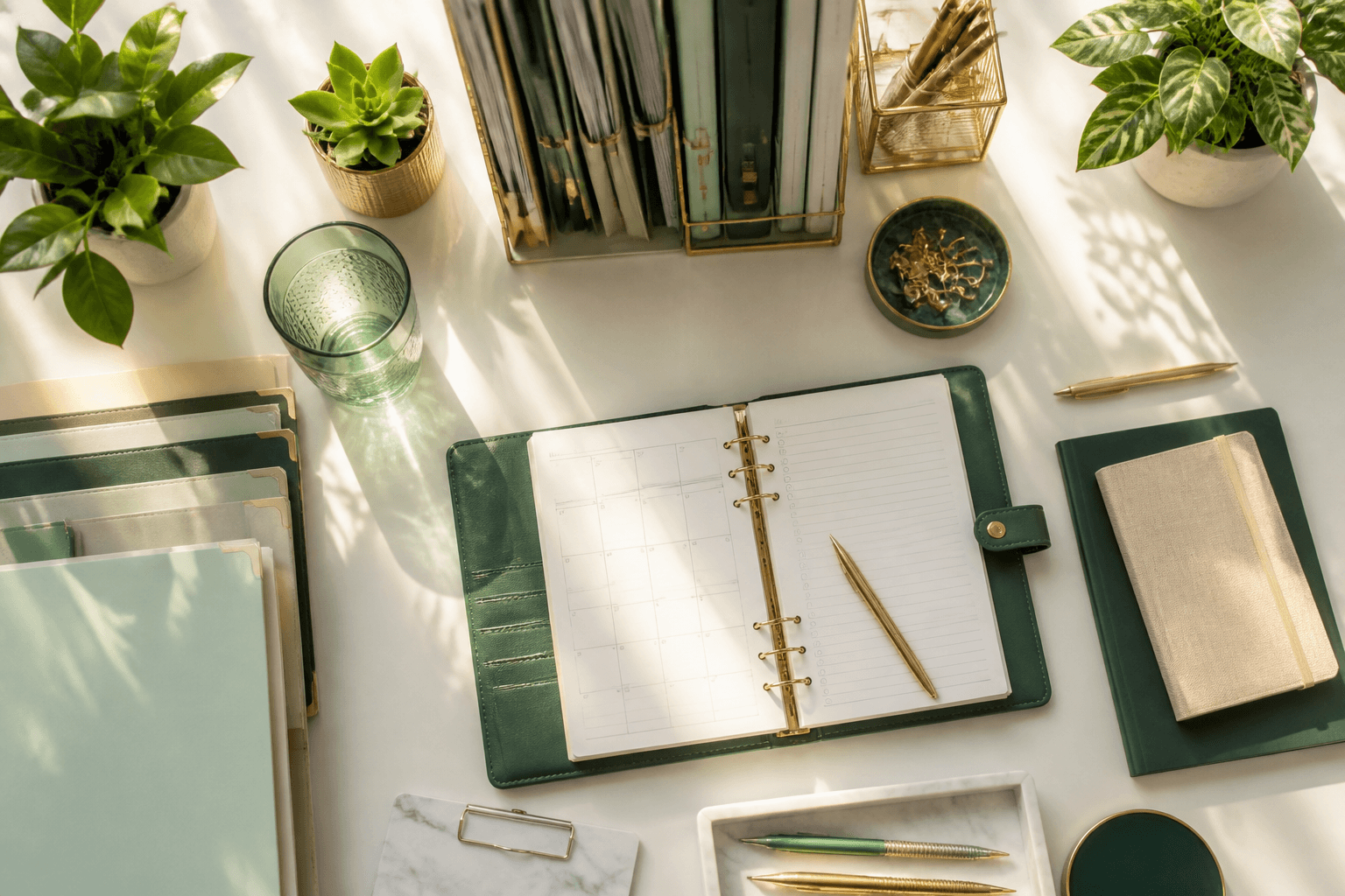 Bright product workspace with synchronized devices and cloud productivity tools representing modern utility app solutions