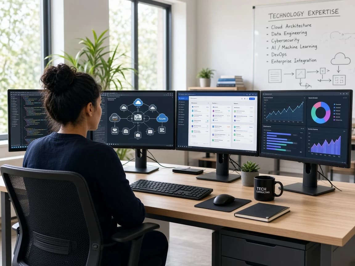 Broad technology expertise through IT consulting