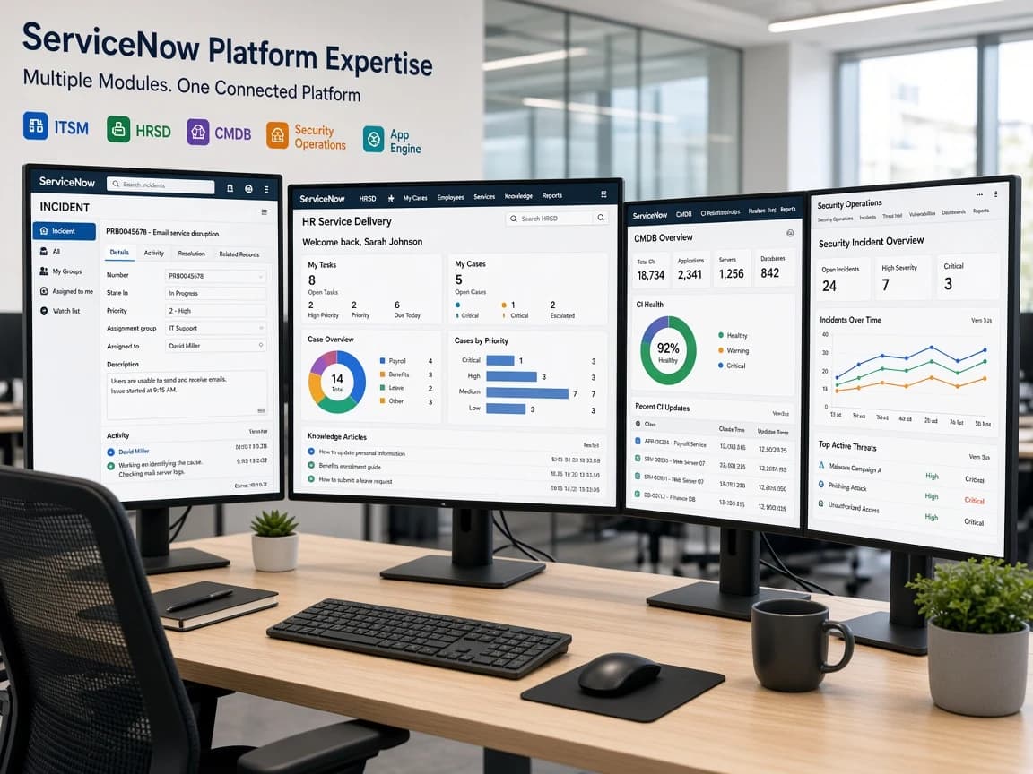 ServiceNow platform expertise through consulting