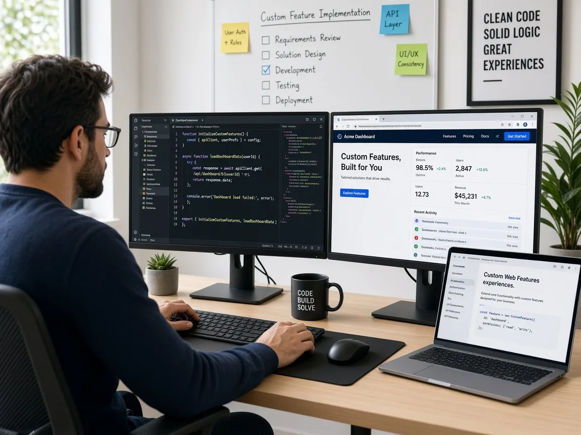 Custom web development expertise