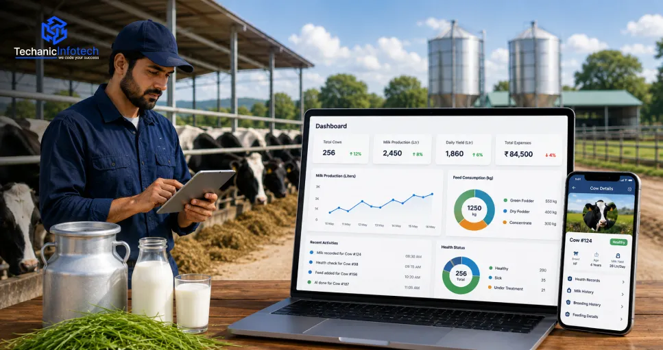 Dairy Farm Management Software Development: From Herd Tracking to Milk Production