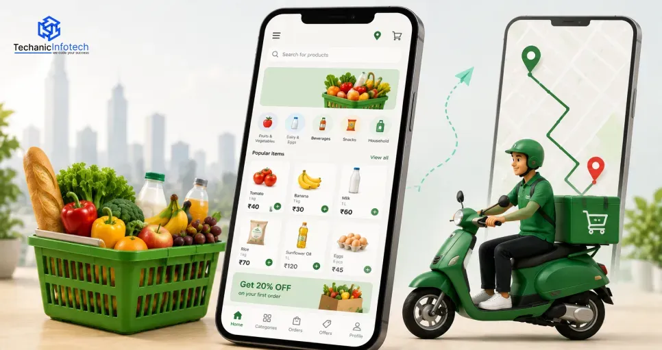 Grocery Delivery App Development Cost: Features, Technology & Timeline