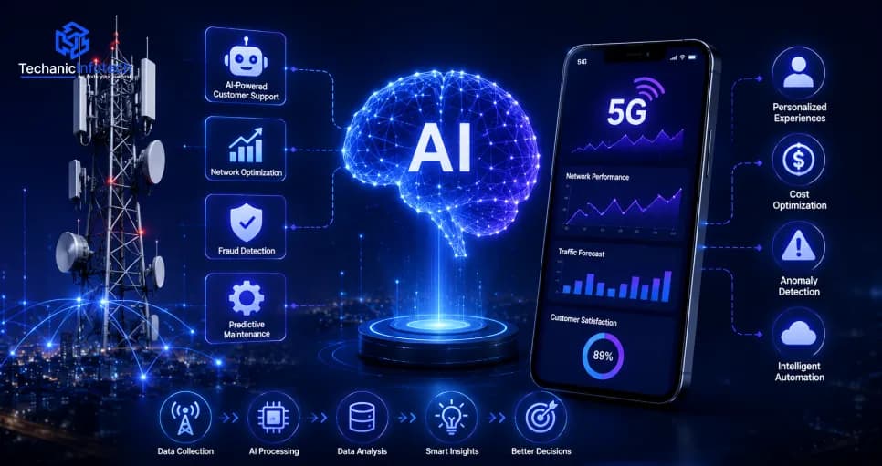 AI in Telecom: Key Benefits, Use Cases & Challenges to Overcome