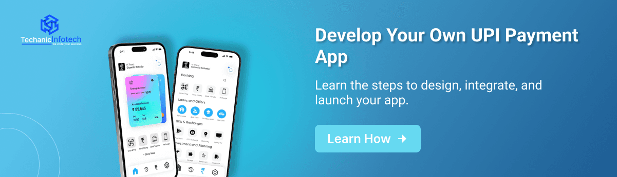 develop an ewallet app and UPI CTA