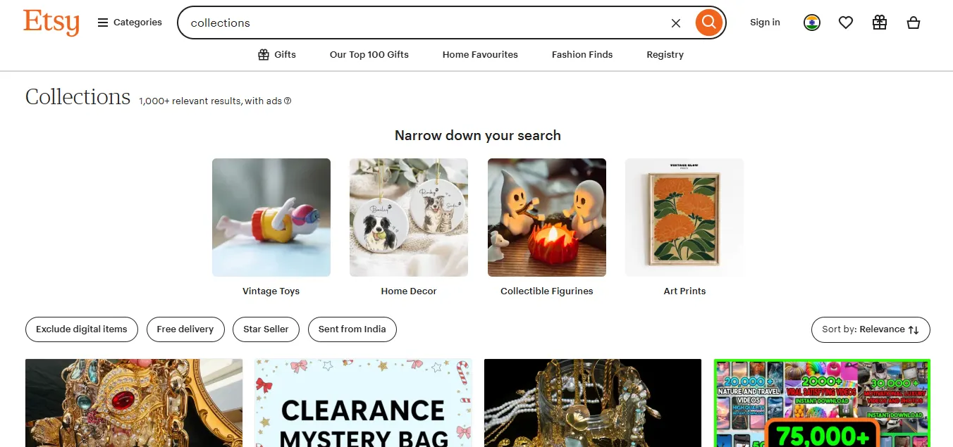 Etsy Collections