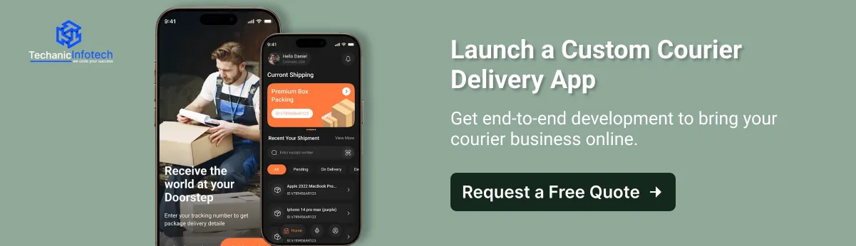 Build a Courier Delivery App CTA