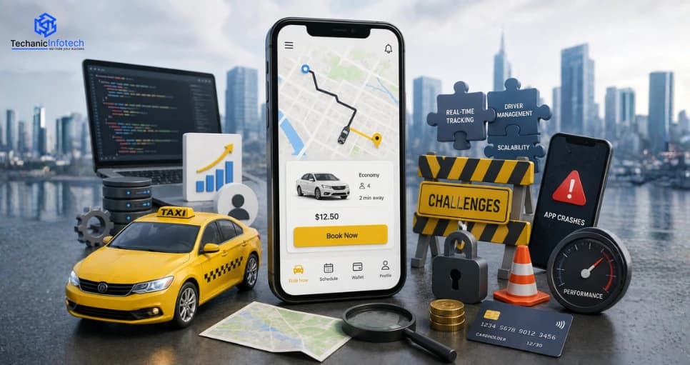 Taxi Booking App Development Challenges and Solutions in 2026