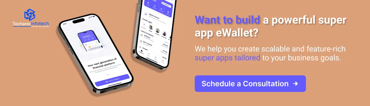 build a powerful super ewallet app CTA