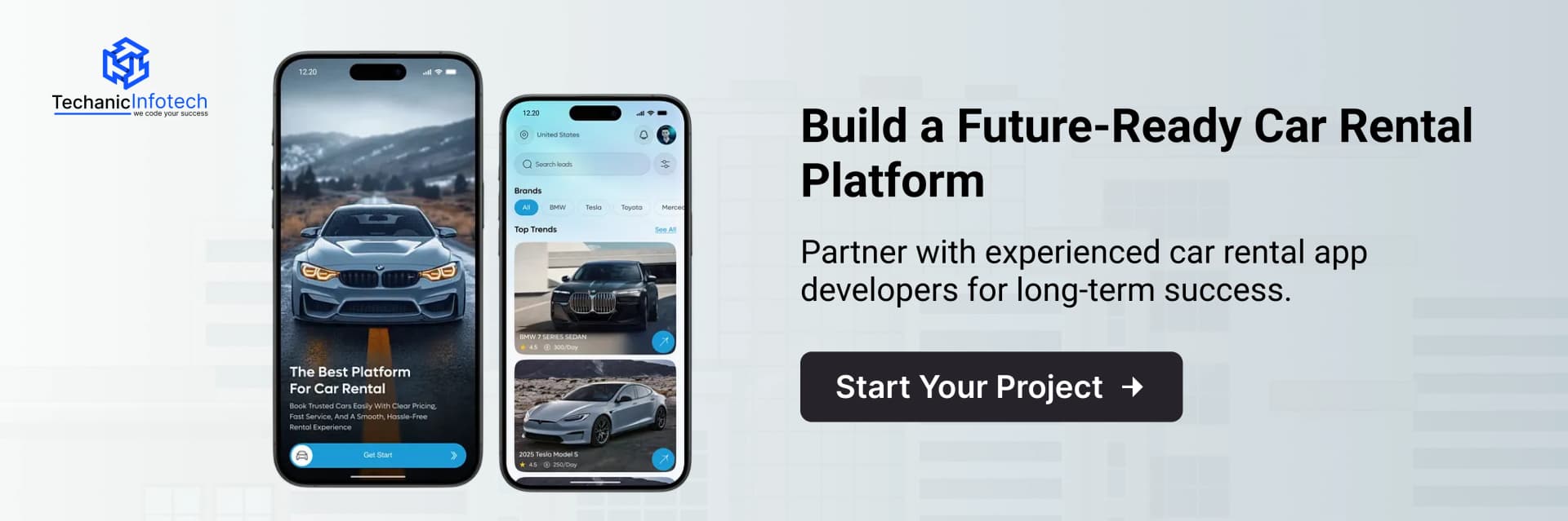 Develop a Car Rental App CTA