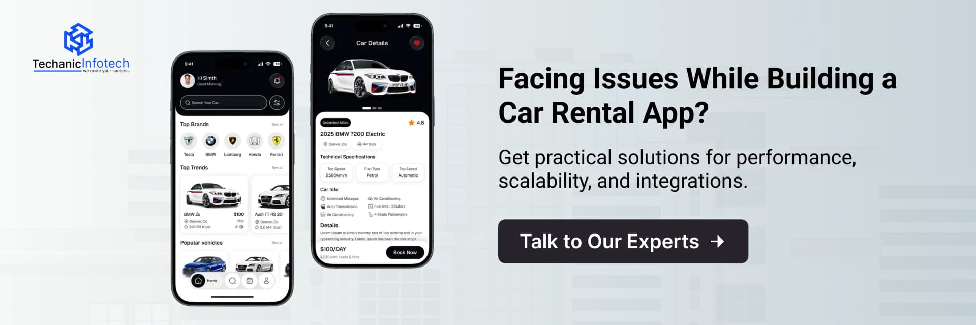 Build a Car Rental App CTA