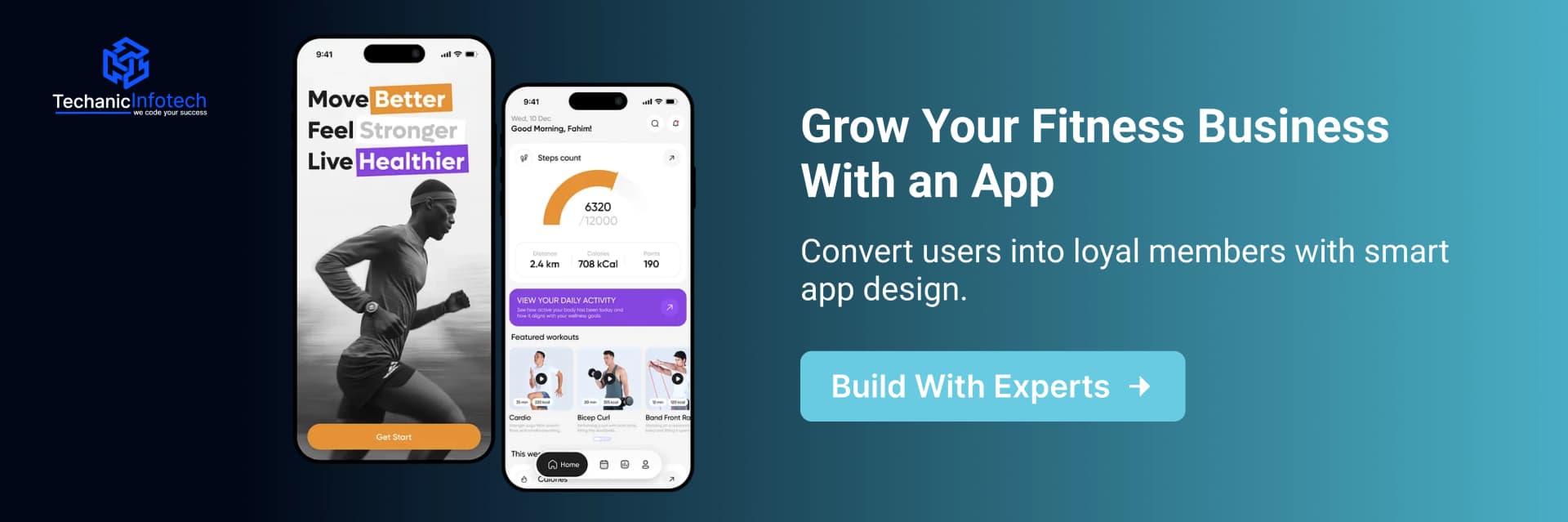 develop a Fitness App CTA